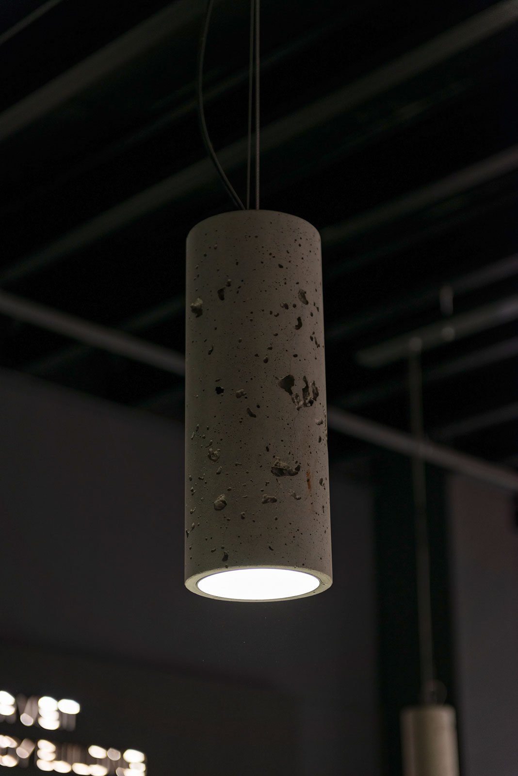 concrete lamp